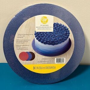 Glittered Colored 12 inch Cake Circle, Pink - blue and black cake circle.